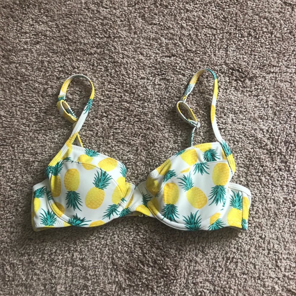 Pineapple bathing suit top
